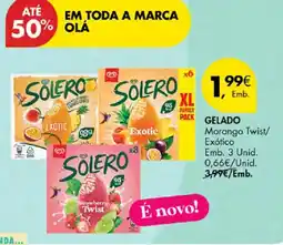 Pingo Doce Solero gelado morango twist/exótico promoção