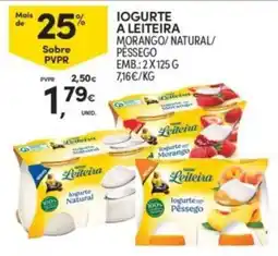 Continente Iogurte a leiteira morango/natural/pêssego promoção