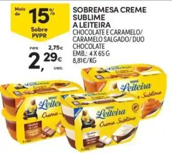 Continente Nestlé Leiteira Creme Sublime promoção