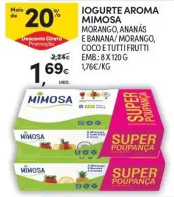 Continente Iogurte aroma mimosa promoção