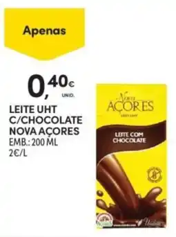 Continente Leite uht c/chocolate nova açores promoção