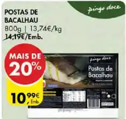 Pingo Doce Postas de bacalhau pingo doce promoção
