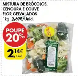Pingo Doce Mistura de brócolos, cenoura e couve flor gelvalados promoção