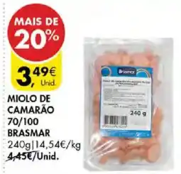 Pingo Doce miolo de camarão brasmar promoção