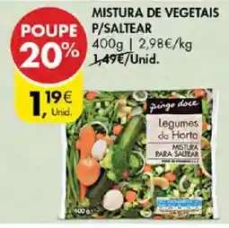 Pingo Doce Legumes da Horta promoção