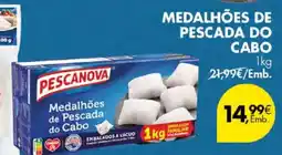 Pingo Doce Pescanova medalhões de pescada do cabo promoção