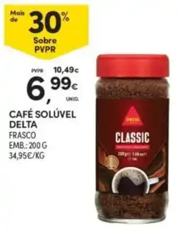 Continente Café solúvel delta classic promoção