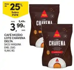 Continente Café moído lote chavena delta promoção