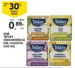 Continente Chá tetley várias referências promoção