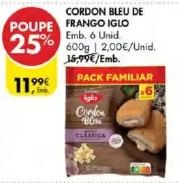 Pingo Doce Cordon bleu de frango iglo promoção