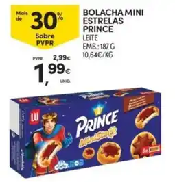 Continente Bolacha mini estrelas prince leite promoção