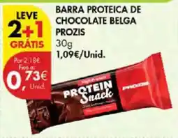 Pingo Doce barra proteica de chocolate belga prozis promoção