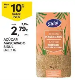 Continente Açúcar mascavado sidul promoção