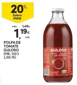 Continente Polpa de tomate guloso promoção