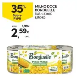 Continente Milho doce bonduelle promoção