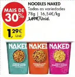 Pingo Doce Noodles naked promoção