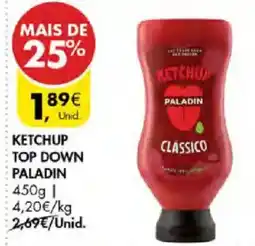 Pingo Doce ketchup top down paladin promoção