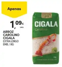 Continente Arroz carolino cigala promoção