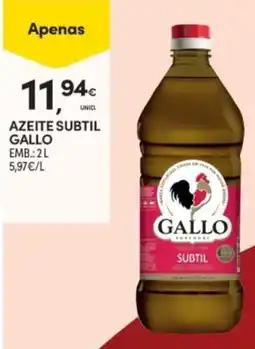 Continente Azeite Subtil Gallo promoção