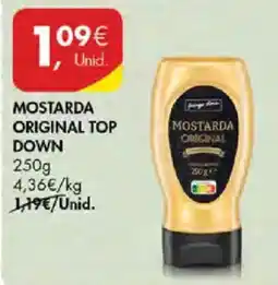 Pingo Doce Mostarda original top down promoção