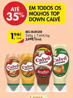 Pingo Doce Big burger calvé promoção