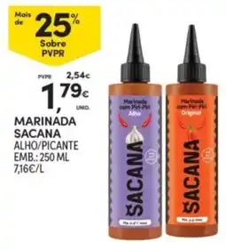 Continente Marinada sacana alho/picante promoção