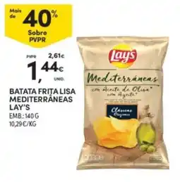 Continente Batata frita lisa mediterrâneas lay's promoção