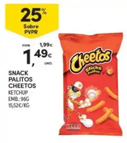 Continente Snack palitos cheetos ketchup promoção