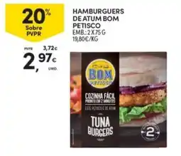 Continente hamburguers de atum bom petisco promoção