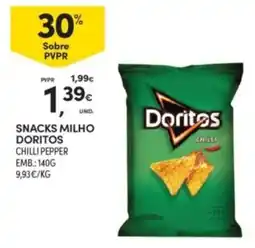 Continente Snacks milho doritos chilli pepper promoção