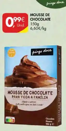 Pingo Doce Mousse de chocolate pingo doce promoção