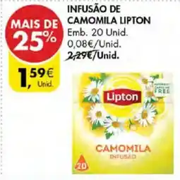 Pingo Doce Infusão de camomila lipton promoção