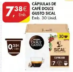 Pingo Doce Cápsulas de café dolce gusto sical promoção