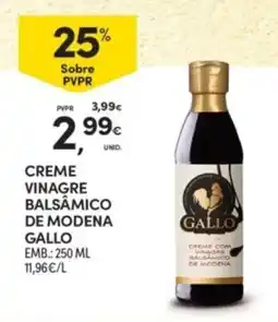 Continente creme vinagre balsâmico de modena gallo promoção