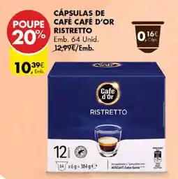 Pingo Doce Cápsulas de café café d'or ristretto promoção