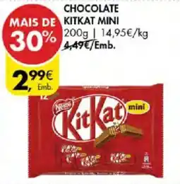 Pingo Doce Chocolate kitkat mini promoção