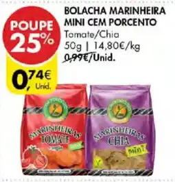Pingo Doce Bolacha marinheira mini cem porcento promoção