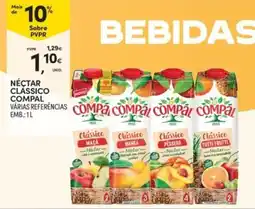 Continente Néctar clássico compal promoção