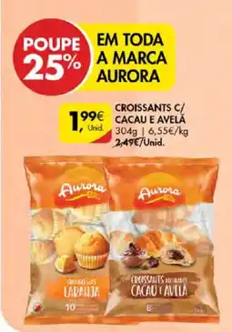 Pingo Doce Croissants recheados cacao e avella aurora promoção