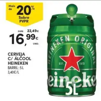 Continente Cerveja c/ álcool heineken promoção