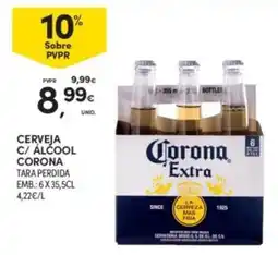 Continente Cerveja c/ álcool corona promoção