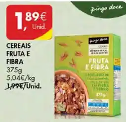 Pingo Doce Cereais fruta e fibra promoção