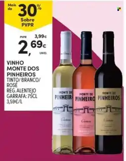 Continente Vinho Monte dos Pinheiros Tinto/Branco/Rosé promoção