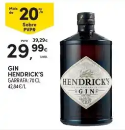 Continente gin hendrick's promoção