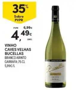Continente Vinho Caves Velhas Bucellas Branco Arinto promoção