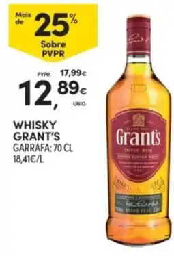Continente Whisky Grant's promoção