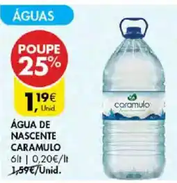 Pingo Doce Água de nascente caramulo promoção