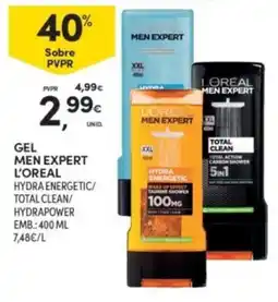 Continente gel men expert l'oreal promoção