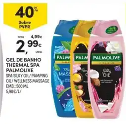 Continente Gel de banho thermal spa palmolive promoção