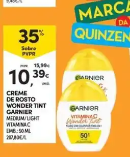 Continente creme de rosto wonder tint garnier promoção